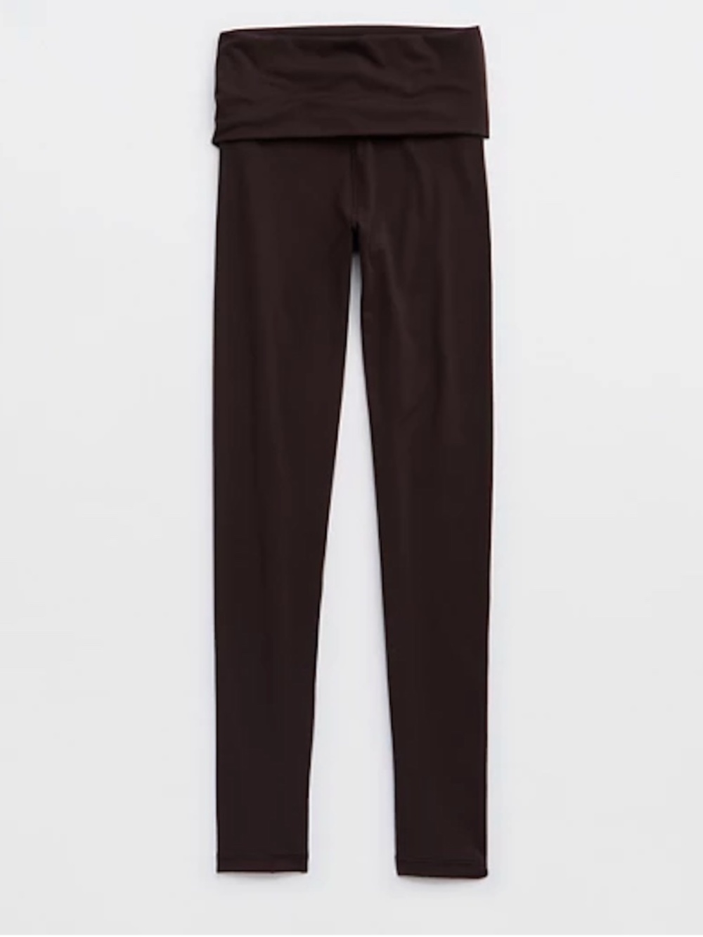 NWT Aerie American Eagle Foldover Legging Brown, Medium / Short
